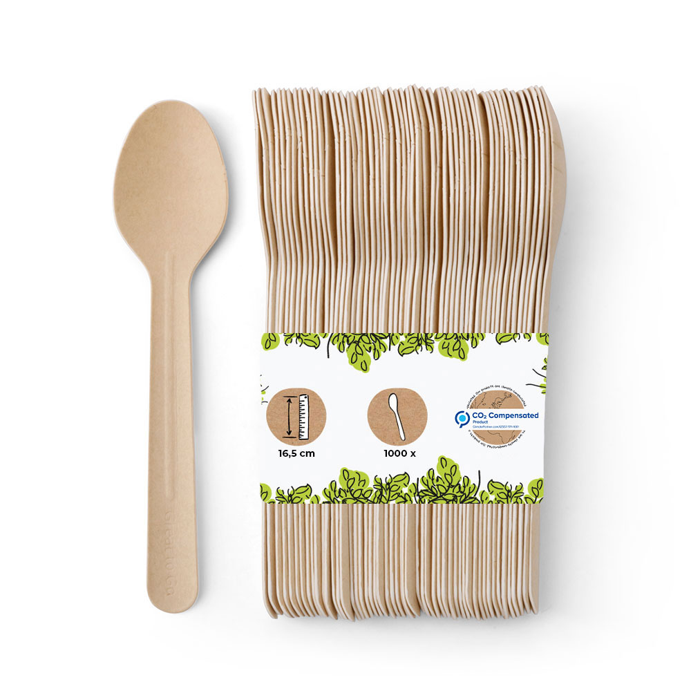 Papier-Löffel 16,5 cm, braun