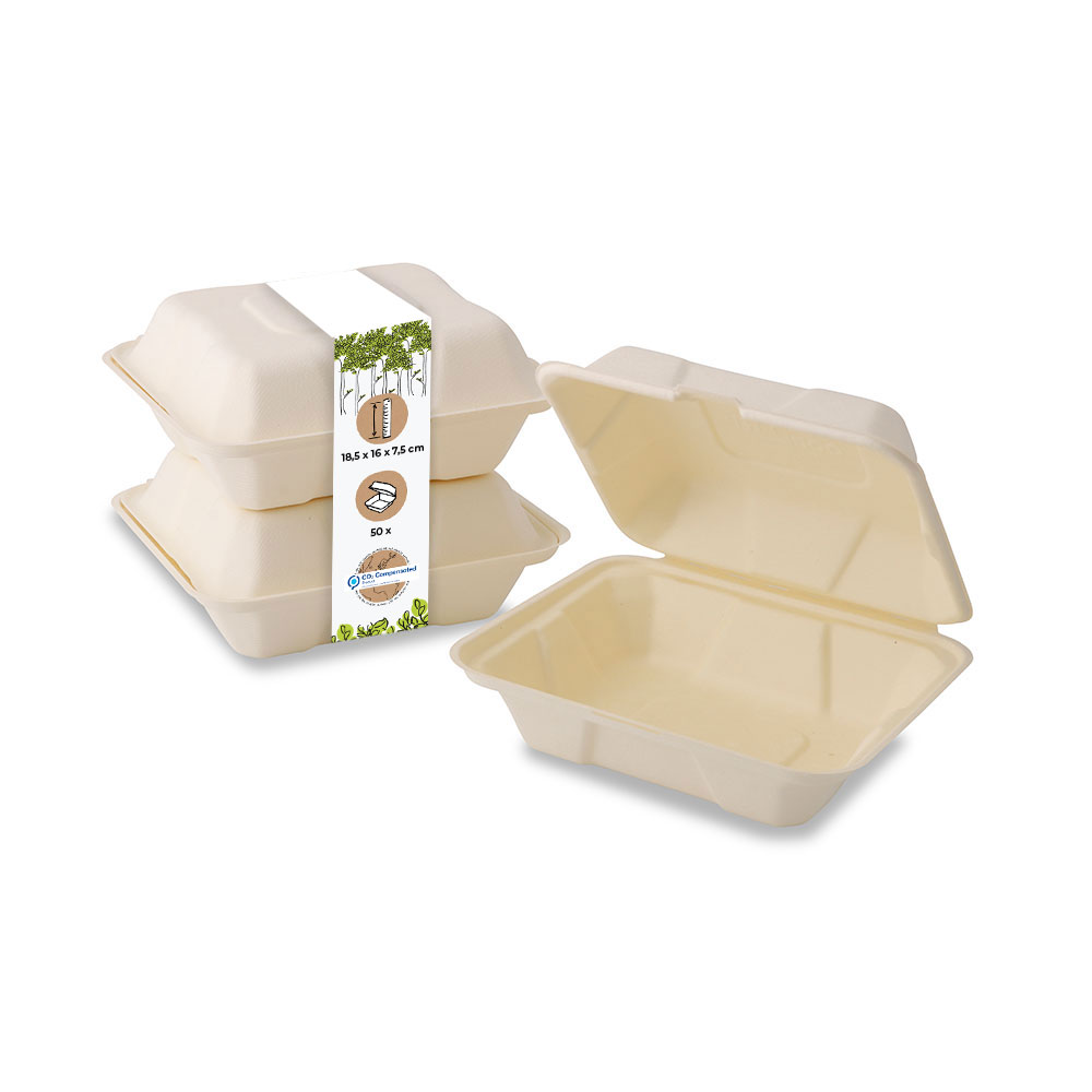 Holzfaser-Behälter 18,5 x 16 x 7,5 cm, rechteckig