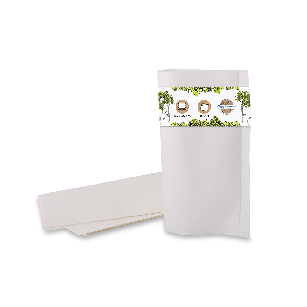 Bio Einpackpapier, 43 x 35 cm, für Kaltes & Heißes