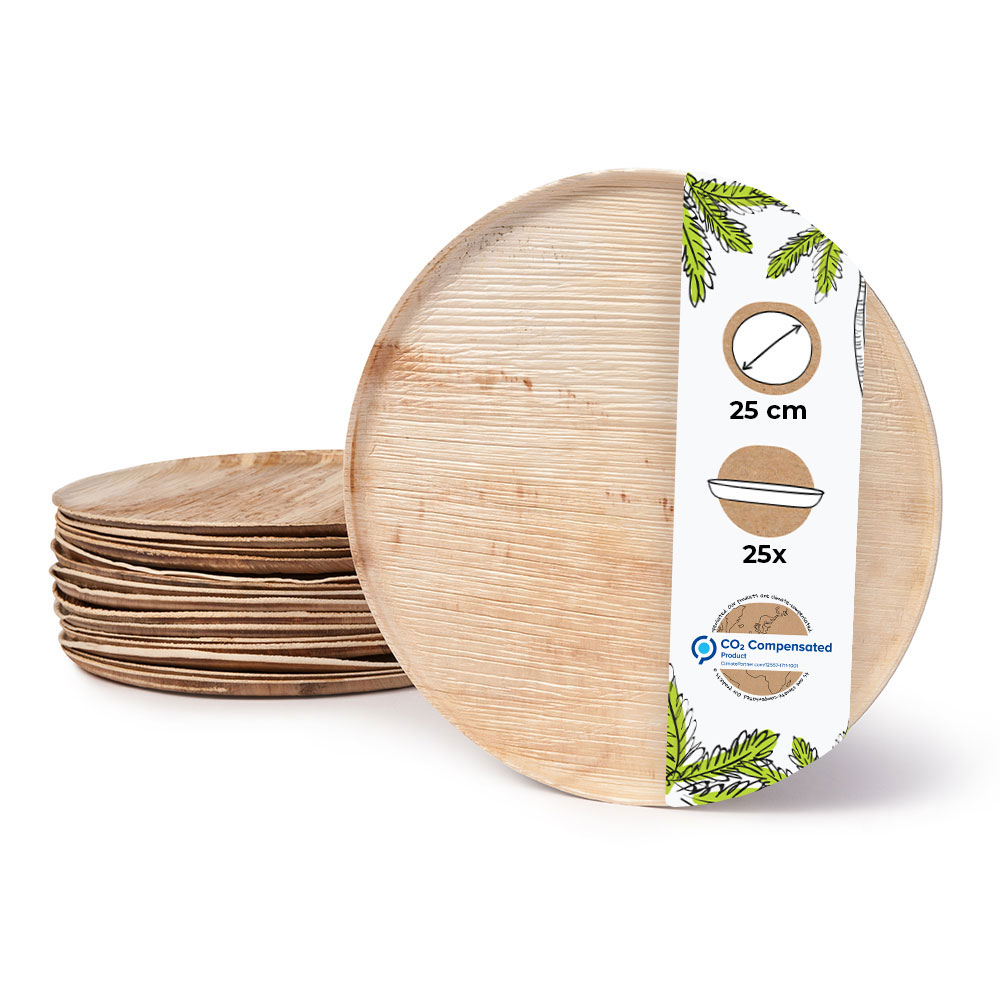 Pizzateller aus Palmblatt, Ø25cm