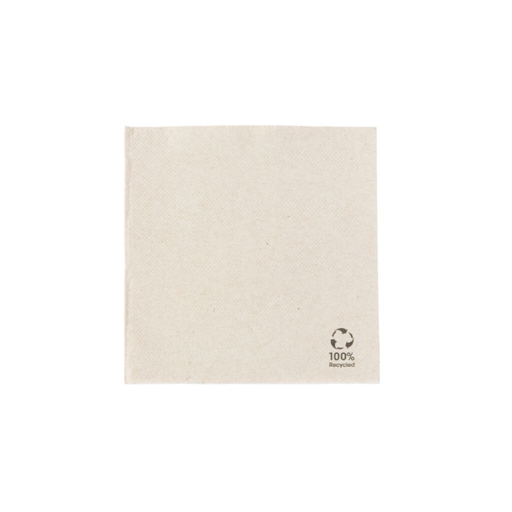 Premium-rPapier-Servietten 25 x 25 cm, 2-lagig, 1/4 Falz, ungebleicht