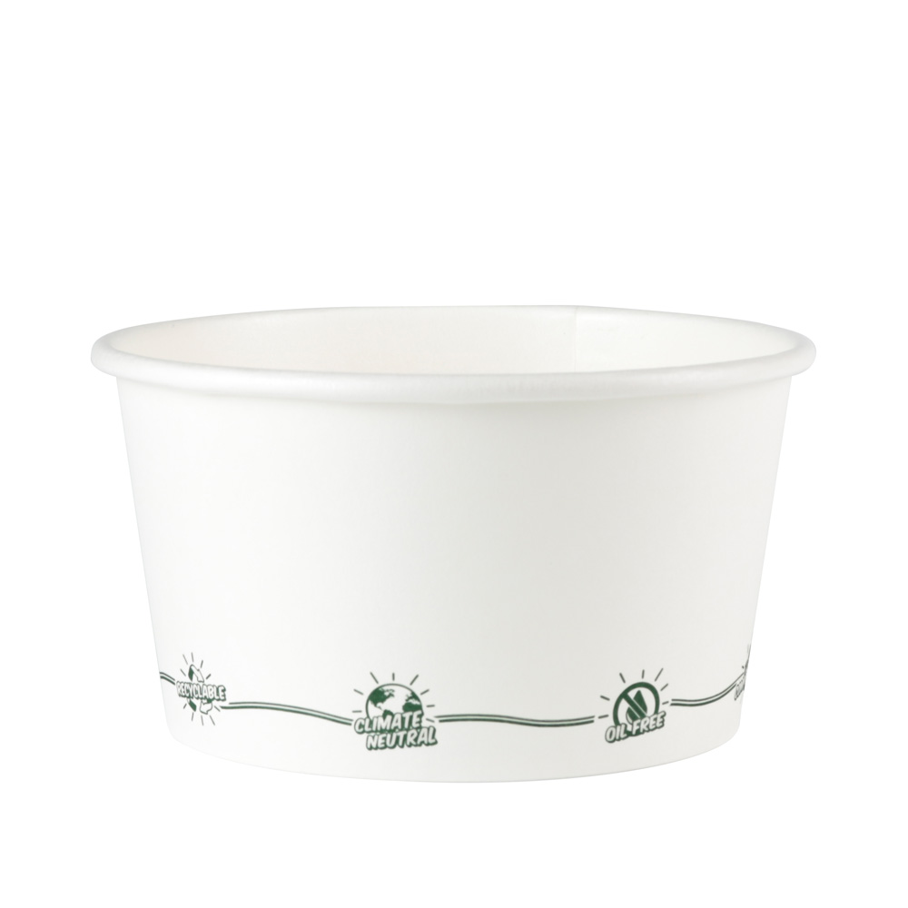 Karton-Universal-Becher 300 ml / 12 oz, Ø 115 mm, "EcoUp©"-Icons